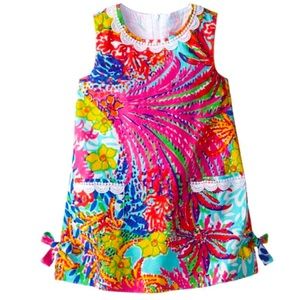 NWOT Lilly Pulitzer Fishing for compliments little girls shift dress size 5